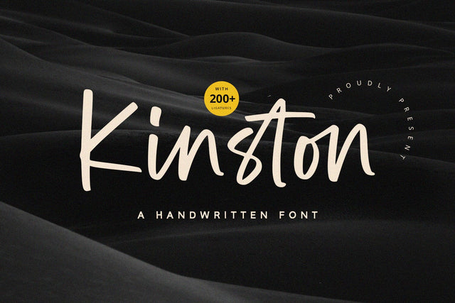 Kinston - Handwritten Font Font Alpaprana Studio 