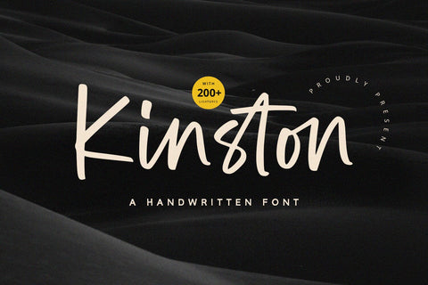 Kinston - Handwritten Font Font Alpaprana Studio 