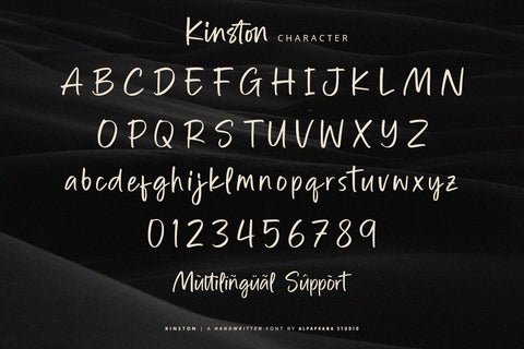 Kinston - Handwritten Font Font Alpaprana Studio 