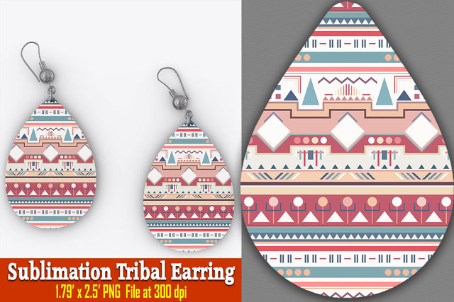 Kira Tribal Earring Sublimation Ethnic Touch 