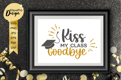 Kis my class - lettering with Graduation cap for cut and sublimation SVG Klava P 