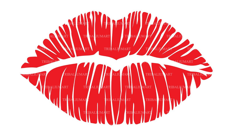 Kiss lips SVG TribaliumArtSF 