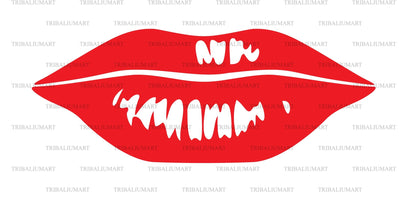 Kiss lips SVG TribaliumArtSF 