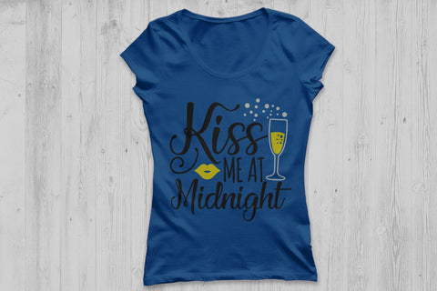 Kiss Me At Midnight| New Year's Eve SVG Cutting Files. SVG CosmosFineArt 