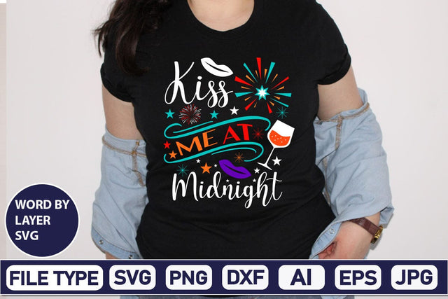 Kiss Me At Midnight SVG Design SVGs,Quotes and Sayings,Food & Drink,On Sale, Print & Cut SVG DesignPlante 503 