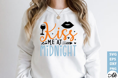 Kiss me at midnight SVG SVG akazaddesign 