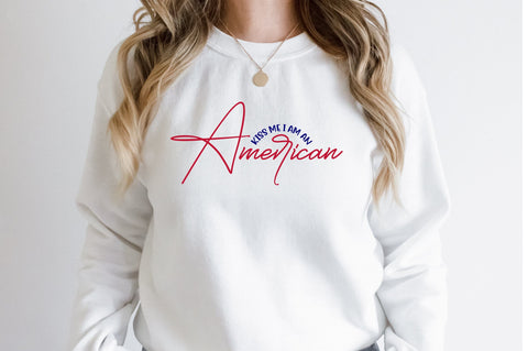 Kiss Me I Am an American svg SVG orpitasn 