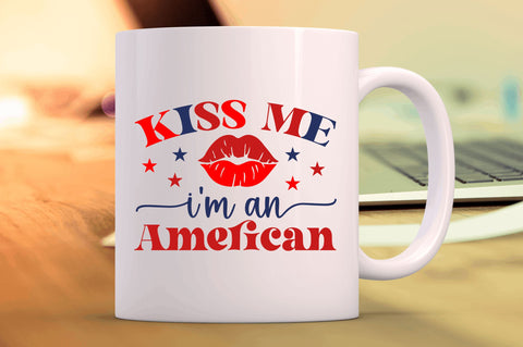 Kiss me im american SVG SVG Regulrcrative 
