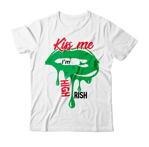 Kiss me i'm High Rish SVG Cut File SVG BlackCatsMedia 