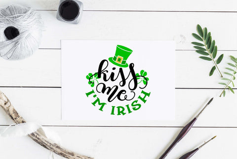 Kiss me I'm Irish Cut file | St. Patrick's day SVG TheBlackCatPrints 