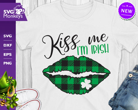 Kiss Me I'm Irish, St. Patrick's Day Svg SVG SvgMonkeys 
