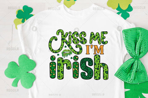 Kiss me i'm irish Sublimation PNG Sublimation Regulrcrative 