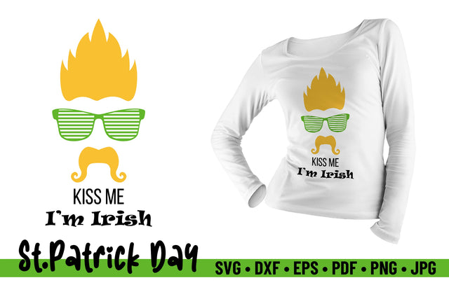 Kiss Me I'm Irish SVG Design, Saint Patrick's Day SVG SVG Niia Store 