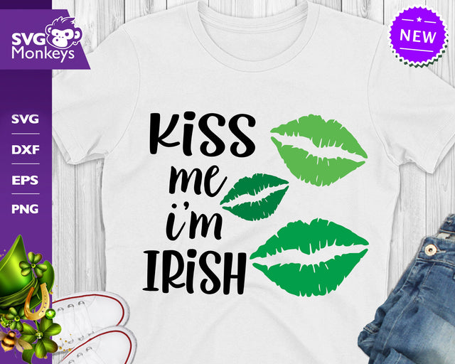 Kiss Me I'm Irish Svg, St. Patrick's Day Svg SVG SvgMonkeys 