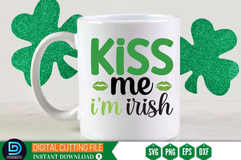 Kiss me i'm irish SVG SVG DESIGNISTIC 