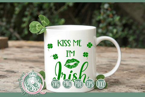 Kiss Me I'm Irish SVG SVG QueenBrat Digital Designs 