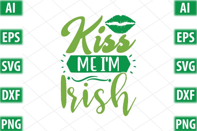 Kiss me i'm irish SVG SVGista 