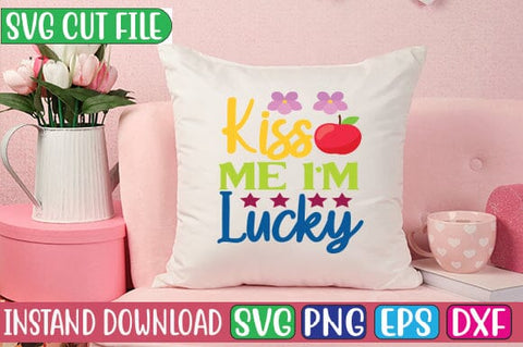 Kiss Me I'm Lucky SVG Cut File SVG Studio Innate 