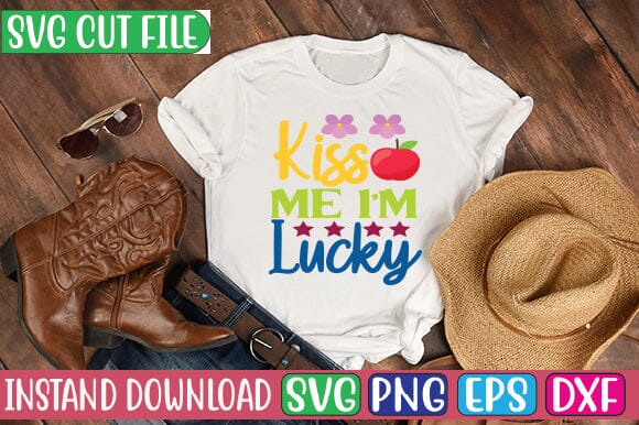 Kiss Me I'm Lucky SVG Cut File SVG Studio Innate 
