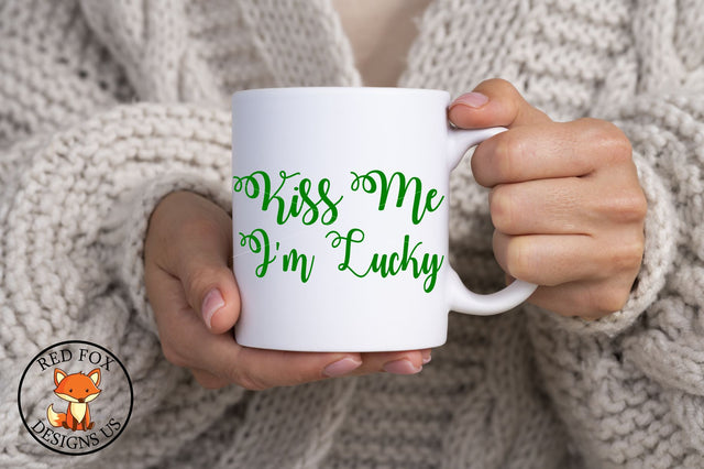 Kiss Me I'm Lucky Svg | St Patricks Day Cut File SVG RedFoxDesignsUS 