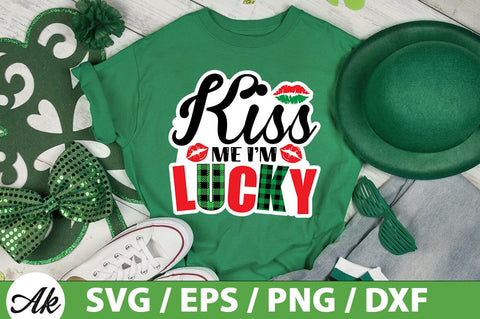 Kiss me i'm lucky SVG SVG akazaddesign 