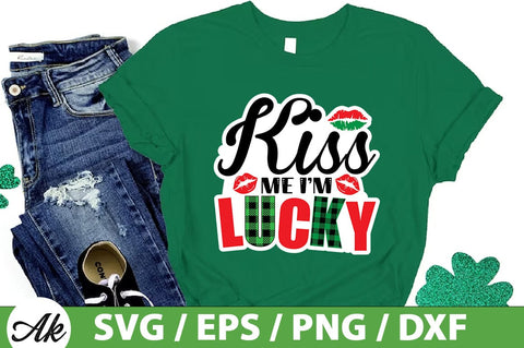 Kiss me i'm lucky SVG SVG akazaddesign 