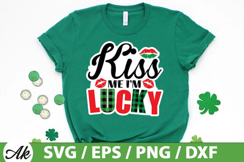 Kiss me i'm lucky SVG SVG akazaddesign 