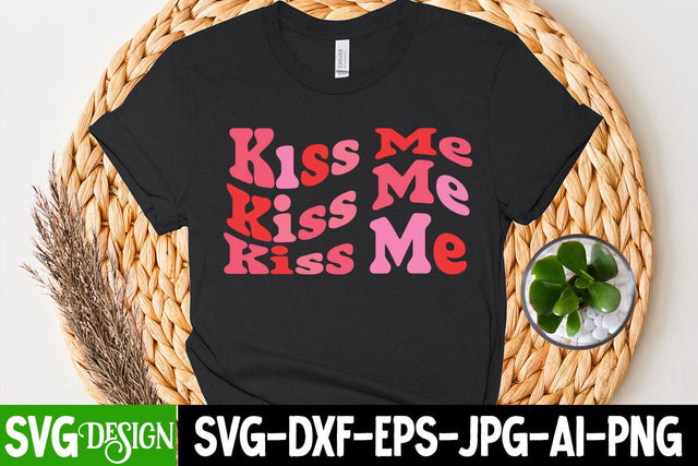Kiss me SVG Cut File, Kiss me Sublimation PNG SVG BlackCatsMedia 