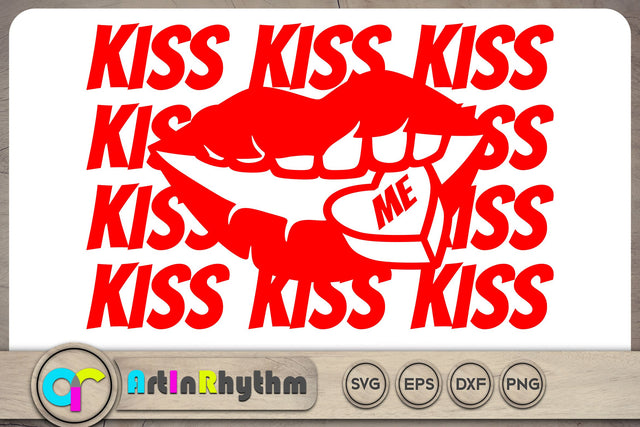 Kiss me svg / Valentine's day svg SVG Artinrhythm shop 