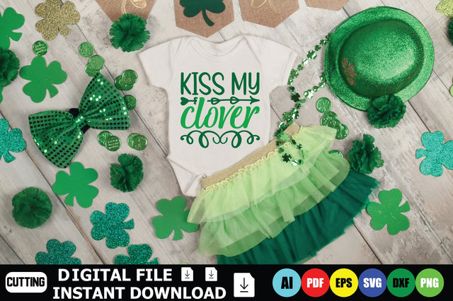 Kiss My Clover SVG Shahin alam 