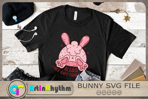 Kiss my cotton tail Svg, Easter Bunny Svg, Easter Svg, Bunny Svg, Rabbit Svg SVG Artinrhythm shop 