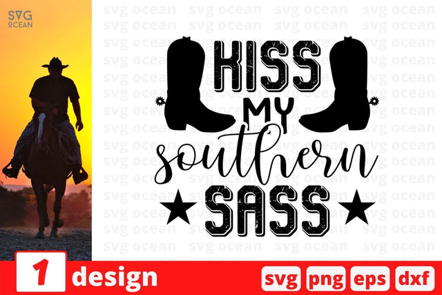 Kiss my southern sass SVG Cut File SVG SvgOcean 
