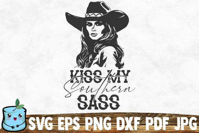 Kiss My Southern Sass SVG MintyMarshmallows 