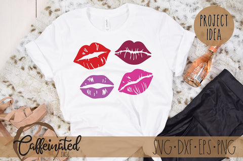 Kiss svg, Lips svg SVG Caffeinated SVGs 
