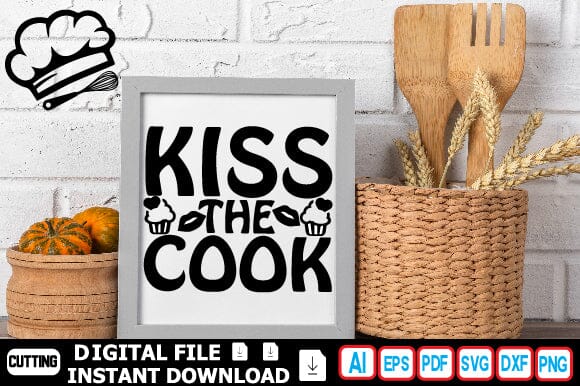 Kiss the Cook SVG Craftlabsvg24 