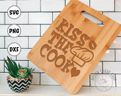 Kiss the Cook SVG Design Shark 