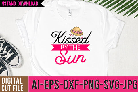 Kissed By The Sun SVG Cut File, Beach Funny SVG Bundle,Summer SVG Bundle SVG BlackCatsMedia 