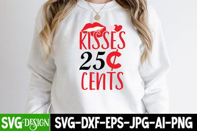 Kisses 25 Cents SVG Cut File SVG BlackCatsMedia 
