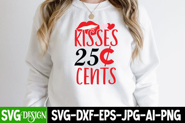 Kisses 25 Cents SVG Cut File SVG BlackCatsMedia 