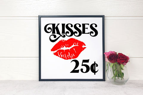 Kisses 25 Cents SVG | Valentine's Day SVG SVG B Renee Design 