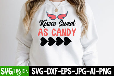 Kisses Sweet As Candy SVG Cut File SVG BlackCatsMedia 