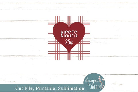 Kisses - Valentine's Day SVG SVG Designs by Jolein 