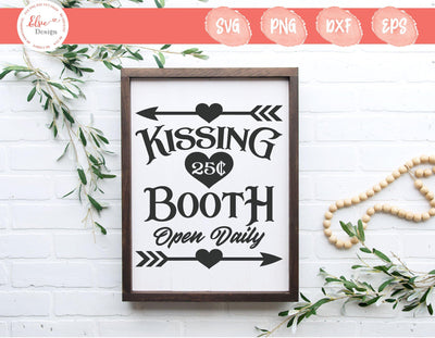 Kissing Booth - SVG, PNG, DXF, EPS SVG Elsie Loves Design 