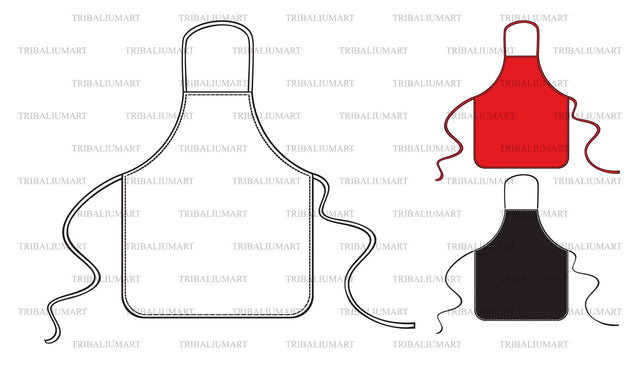 Kitchen apron SVG TribaliumArtSF 