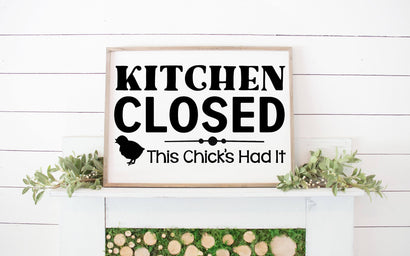 Kitchen Closed SVG Design SVG So Fontsy Design Shop 