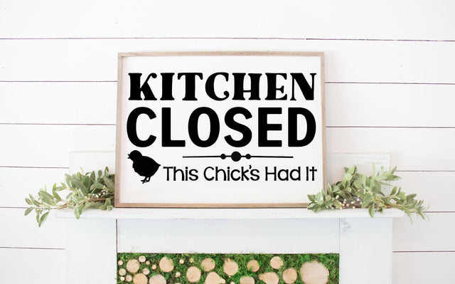 Kitchen Closed SVG Design SVG So Fontsy Design Shop 