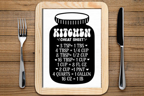 Kitchen Conversions Chart Svg Bundle SVG Regulrcrative 