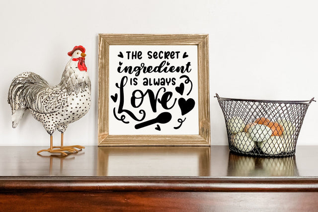 Kitchen Decor SVG | The Secret Ingredient Is Always Love SVG dapiyupi store 