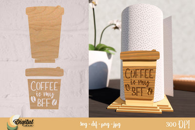 Kitchen Design SVG. Paper Towel Roll Holders Laser Cut. SVG Evgenyia Guschina 
