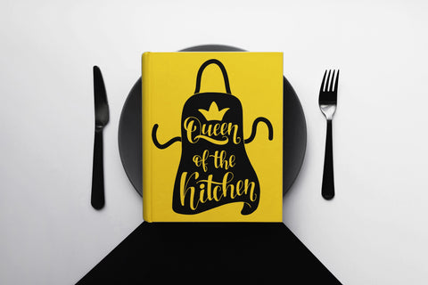 Kitchen hand lettering quote "Queen of the kitchen" SVG SVG Yustaf Art Store 